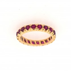 Pre Owned 18ct Ruby Full Eternity Ring ZX626